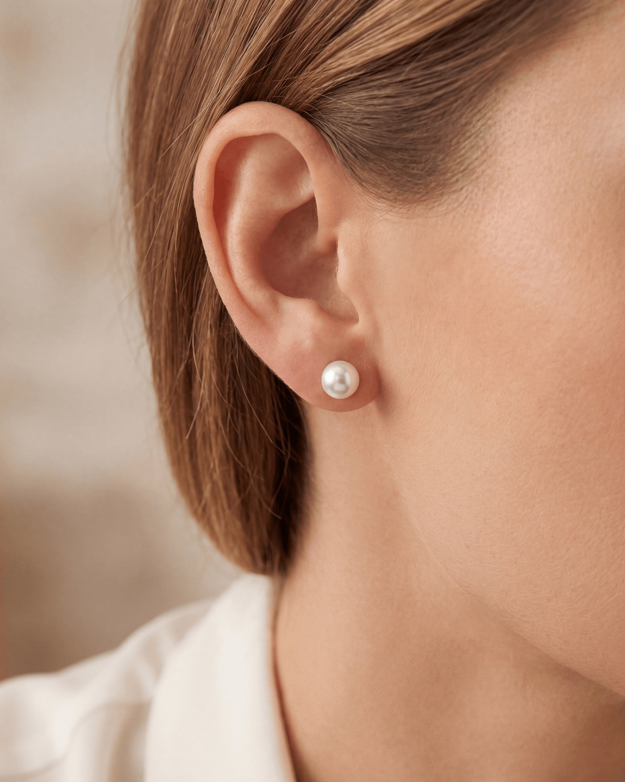 Süßwasser Ohrringe "Pure" - Calissi