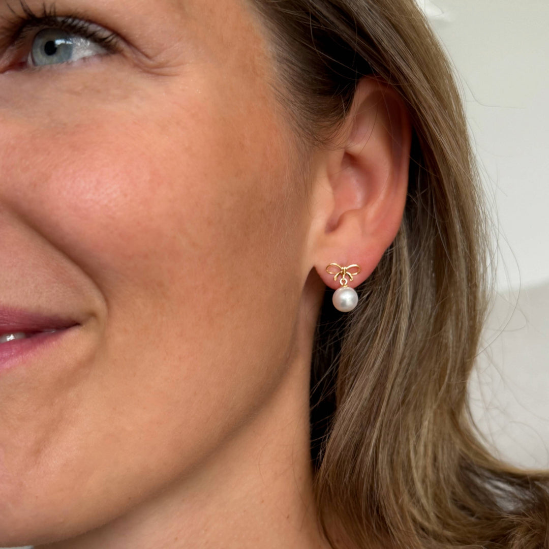 Süßwasser Ohrringe "Tiny Bow" - Calissi