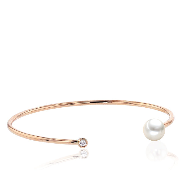 Akoya Perlenarmreif mit Brillant - Calissi