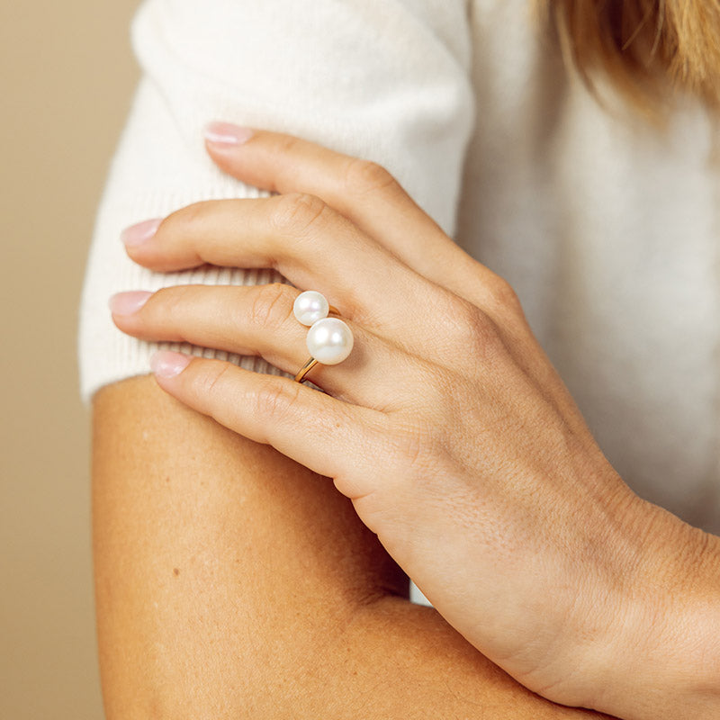 Süßwasser Ring "Pure Duo" - Calissi