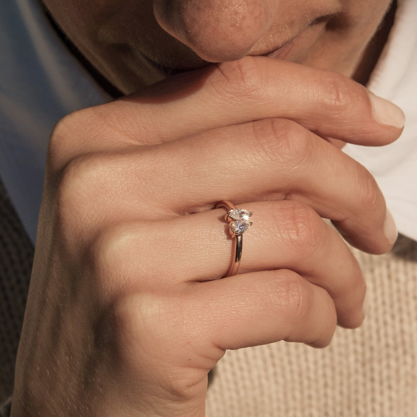 Ring "Toi et Moi - petit" - Calissi