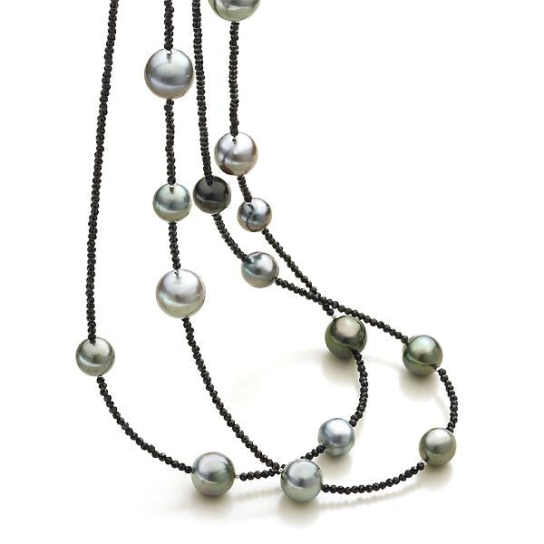 Tahiti Perlenkette mit Spinell - Calissi